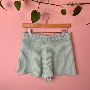 ASOS Mint Green Crocheted Shorts